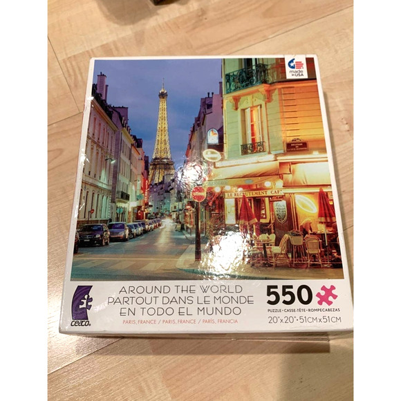 Paris, France Around the World 550 Piece Puzzle Never been opened - Picture 2 of 5